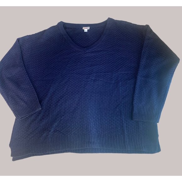 LuLaRoe Sweaters - LuLaRoe XL Navy Blue Textured Sweater